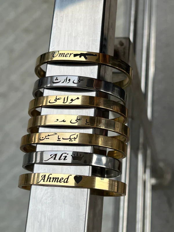 Customize Karha ,Bracelets , Bangle for Men & Women Customized Engraved Save 29%